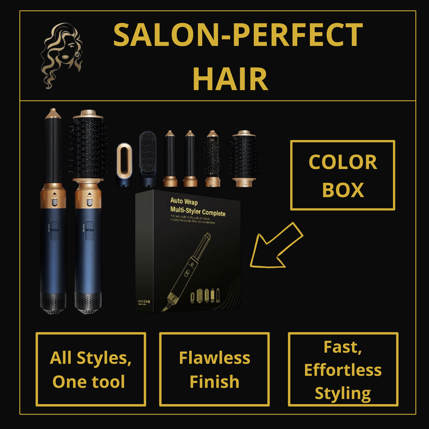 Zeynra 6-in-1 Hot Air Hair Dryer